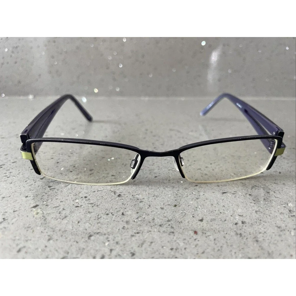Roots Eyewear PLM CEN 51-18-135 Plum Purple Half Rim Eyeglasses Frames ONLY